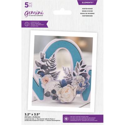 Gemini Floral Elements Dies - Winter Roses